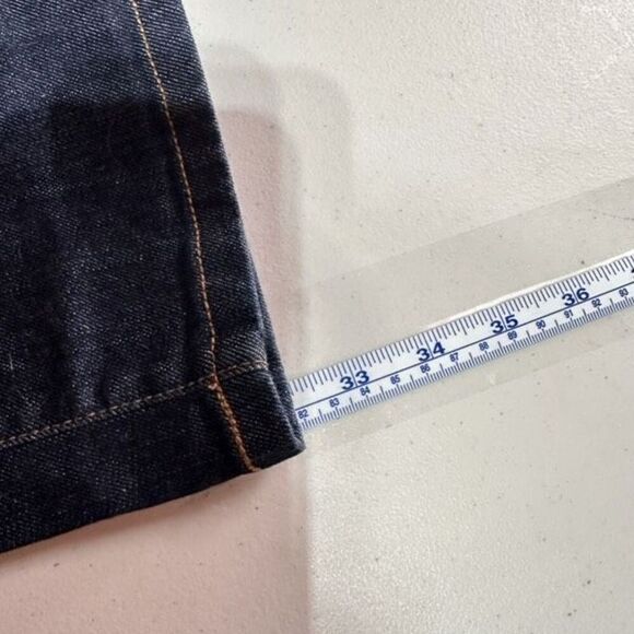 LOFT Modern Slim Fit Dark Wash blue Jeans Size 10 Mid Rise 32” inseam tall - Picture 12 of 12